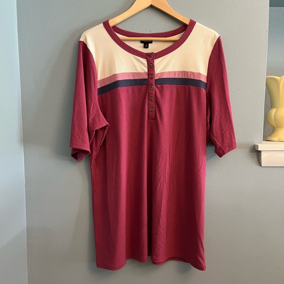 torrid Tops - Torrid Ribbed Henley